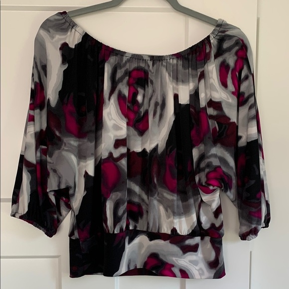 {Express} Women's Abstract Print Blouse - Picture 1 of 2